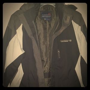 Jacket with zippered hood